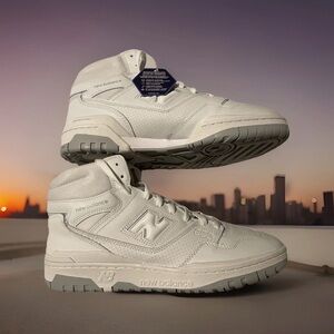 New Balance 650 High Mens Sneaker Shoes Triple White BB650RWW Size 8.5 NEW